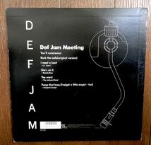 レア 日本企画盤 1987 Various Artist / Def Jam Meeting デフジャム ミーティング LL Cool J Beastie Boys Rick Rubin 藤原ヒロシ 高木完_画像3