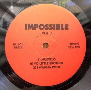 レア バリアス ブート コンピ Various Artist / Impossible Vol 1 El General Nolan Thomas Queen Latifah Luke Marley Marl 他 絶版