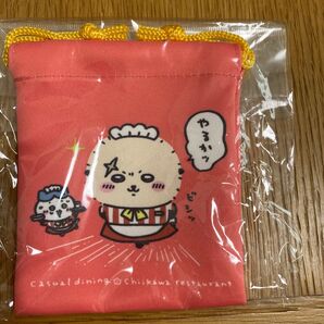 ちいかわレストラン ミニ巾着一種 やるかッ ラッコハチワレちいかわ