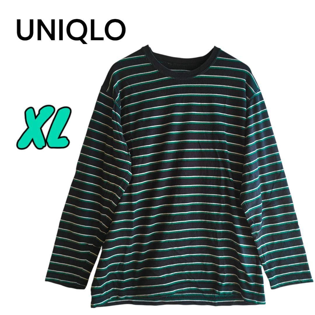 UNIQLO ボーダーロンT XL ユニセックス ストリート カジュアル LL