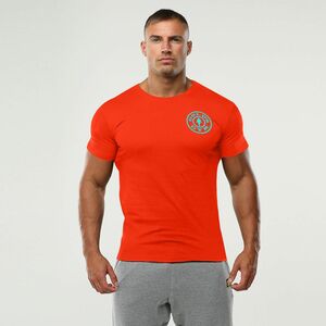 * Gold Jim T-shirt orange S/M/L*GOLDGYMGOLDS GYMGOLD'S GYM.tore body Bill 