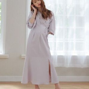 リップサービス シャツライクマーメイドワンピース スリット モテワンピ ロングワンピース ロングワンピース