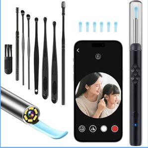 耳かき カメラ付き耳かき 耳掻き 耳掃除 WIFI接続 6つLEDライト