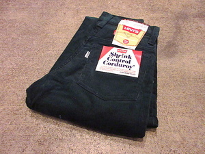 ビンテージ70's●DEADSTOCK Levi’s 446コーデュロイ深緑W23 1/2●201025f2-k-pnt-ot-W24古着キッズベルボトムフレアパンツリーバイス