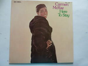 ◎★VOCAL■カーメン・マクレエ / CARMEN McRAE■ヒア・トゥ・ステイ / HERE TO STAY