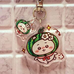 【129】ちいかわ すいか キーホルダー