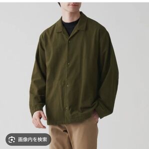 無印良品 カーキ シャツ Lサイズ
