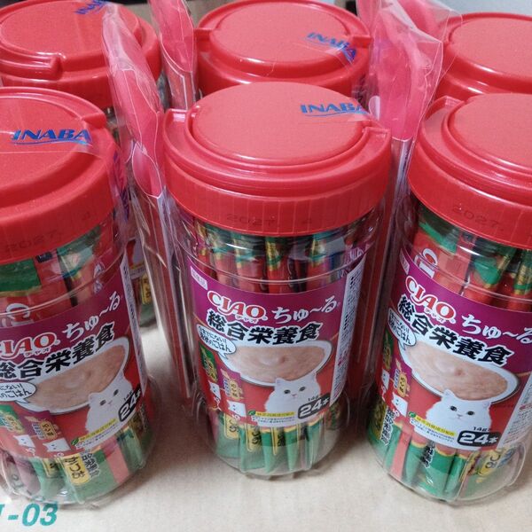 猫用 チャオちゅーる 総合栄養食 24本入り ちゅーるスプーン1本 6個