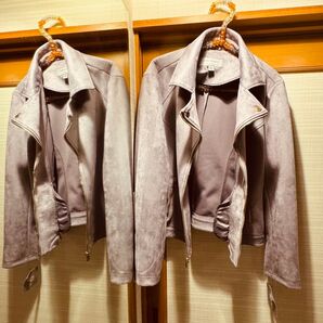 Marc New York by Andrew Marc 洗練フルジップライダースジャケット XL 大きいサイズ ラベンダー 新品