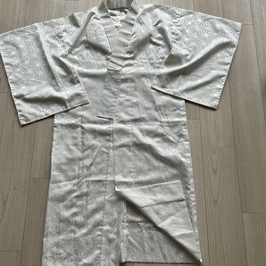 和服 模様 白 長襦袢 衿芯なし パットあり