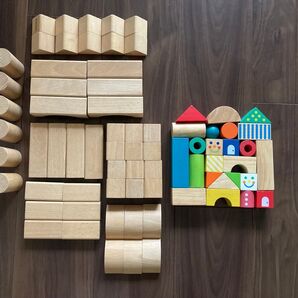 【2種類セット売り】BRIO木製つみき 50ピース、つみコレ ハッピータウン 24ピース