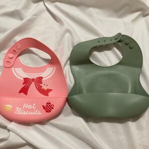 お食事エプロン スタイ ホットビスケッツ Hot Biscuits シリコンランチスタイ エプロン セット まとめ売り ピンク