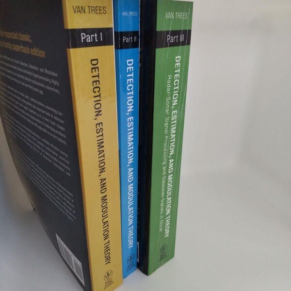 Detection, Estimation, Modulation Van Trees 3冊セット 洋書 通信 レーダ 信号処理