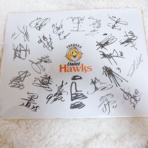 福岡ダイエーホークス 寄せ書きサイン色紙