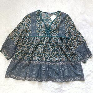 【美品】JOURNAL STANDARD ジャーナルスタンダード チュニック エスニック ボタニカル