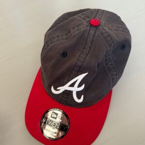 ニューエラ 正規品 9twenty ブレーブス キャップ 帽子 ネイビー レッド MLB