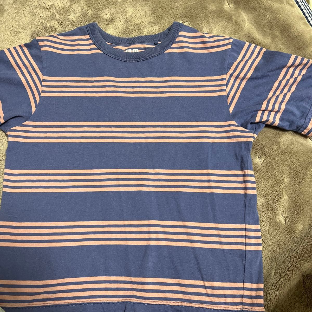 ボーダーTシャツ 半袖 ネイビー ピンク カジュアル