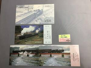 大井川鉄道　1981.3.21　後補機ＳＬ運転記念乗車券　未使用乗車券1枚・急行券1枚　【Ｙ02-1485】