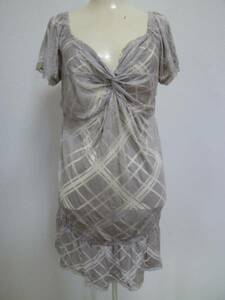 ZAZIE/ Zazie * gray .. check pattern tunic One-piece / prompt decision /37