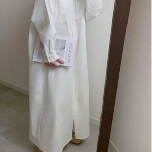 I-SOOK アイスー ロングシャツワンピース ホワイト 新品・未使用