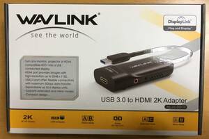 WAVLINK Wavlink USB 3.0HDMIマルチディスプレイアダプタ 解像度2048ｘ1152Windows10/8.1/8/7/XP/MacOS X/Linux対応2Kアダプター