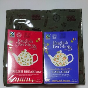 イングリッシュティーショップ 紅茶&オリジナルバッグセット カーキ