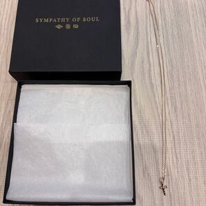 SYMPATHY OF SOUL シンパシーオブソウル 10金クロスネックレス ゴールド