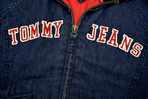 A-2662★超美品★tommy jeans トミーヒルフィガー★秋冬 中綿キルティング 濃紺デニムジャンパー ブルゾン ジャケット ＸＳ_画像7