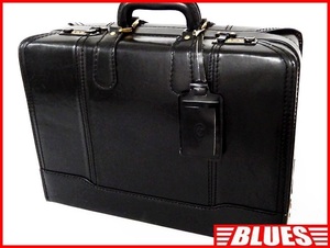  prompt decision *PRESTO* leather trunk Puresuto men's black original leather travel bag real leather attache case travel bag business trip bag bag dial lock 