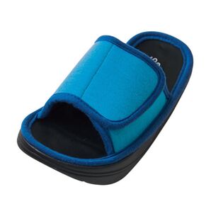 ながらエクササイズスリッパ FOOTNESS 履くだけでトレーニング スリッパ ルームシューズ スリッパ ブルー 体幹 未使用
