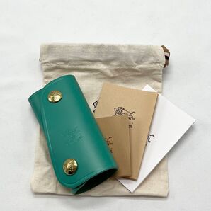 《希少未使用》イルビゾンテ キーケース ☆ペルシアングリーン ☆