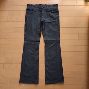 Live in comfort リブインコンフォート フェリシモ フレア パンツ ブラック LTサイズ