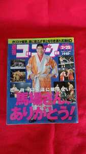 週刊ゴング No.753 1999 2月25日 馬場さんありがとう 追悼 ジャイアント馬場 デストロイヤー テリーファンク 16文キック 蝶野【20/10 机】