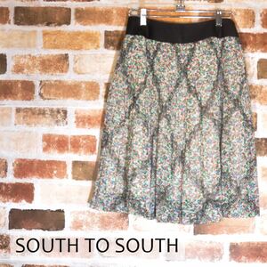 【SOUTH to SOUTH】 花柄スカート 38 Mサイズ