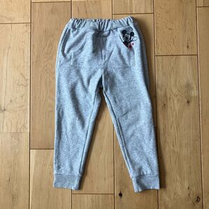 西松屋 ミッキー 110cm 裏起毛 スエットパンツ
