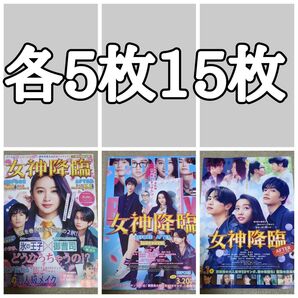 【3種類】女神降臨の映画フライヤー チラシ3種類15枚セット