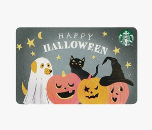 ★☆送料63円可!スターバックス カード ハッピーハロウィン2020 限定台紙付スタバSTARBUCKS