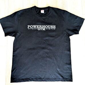 ◆POWER HOUSE GYM/パワーハウスジムTシャツ ブラック・Lサイズ・中古・美品