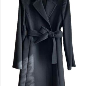 BARNEYS NEW YORK バーニーズニューヨーク ブラック ロングコート コート カシミヤ 黒 チェスターコート