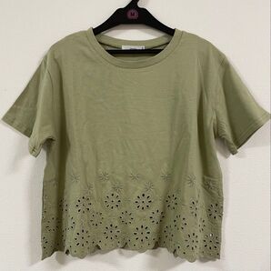 shushu パンチングレース レディース トップス綿 100%