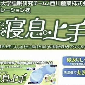 (新品)寝息上手 4990円 横向き寝/いびきに悩む方向け 西川産業㈱と久留米大睡眠研究チームコラボ 送料無料