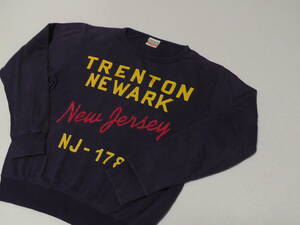 COUSIN　トレーナー　TRENTON NEWYORK　青紫　150