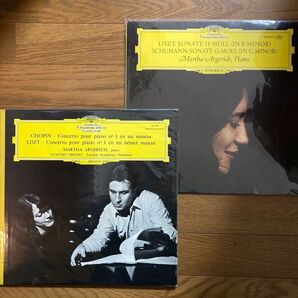 独オリジナル盤 アルゲリッチ ショパン&リスト ピアノ協奏曲第1番、リスト&シューマン ピアノソナタ集 2点セット LP レコード