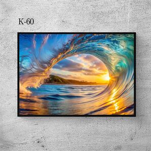 A4サイズ 送料無料 インテリアポスター アート作品 写真 素敵 キレイ 可愛い ポスターインテリア 海のポスター