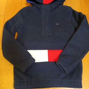 【セット】TOMMY HILFIGER トミーヒルフィガー キッズ ネイビーハーフジップ パーカー