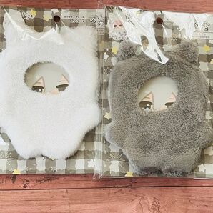 ぬい活 ぬいプラス きぐるみ ねこ ホワイト グレー ぬい服