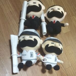 工事現場の監督さん風 ぬいぐるみ 4個セット まとめ売り