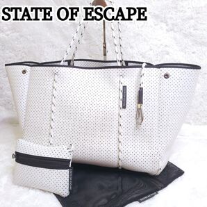 STATE OF ESCAPE Neoprene Fabric ネオプレーン トートバッグ