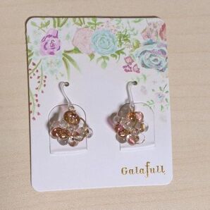 ピアス ビーズ フラワー