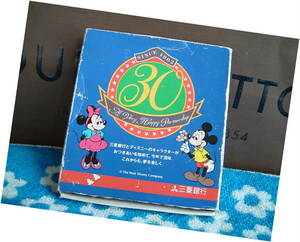 三菱銀行　ディズニーキャラクター　コラボ　30周年記念　色鉛筆１２色セット ◆ 非売品　企業物　　未使用　JUNK　１９９０年代 